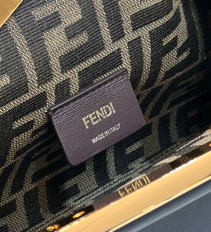 Fendi 8BP129 First Small Fuchsia leather bag 80018M Navy Blue - Default Title - View 8