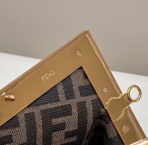 Fendi 8BP129 First Small Fuchsia leather bag 80018M Yellow - Default Title - View 4