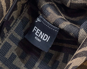 Fendi 8BP129 First Small Fuchsia leather and python leather bag 80018M Dark Brown - Default Title - View 8