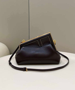Fendi 8BP129 First Small Fuchsia leather bag 80018M Black - Default Title - View 2