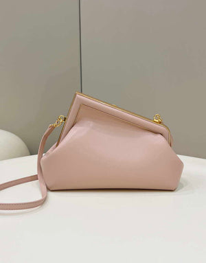 Fendi 8BP129 First Small Fuchsia leather bag 80018M Pink - Default Title - View 2