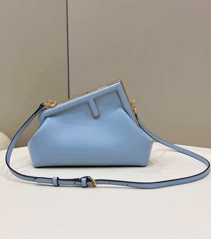Fendi 8BP129 First Small Fuchsia leather bag 80018M Light Blue - Default Title - View 1