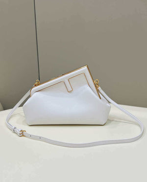 Fendi 8BP129 First Small Fuchsia leather bag 80018M White - Default Title - View 1