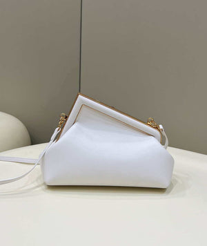 Fendi 8BP129 First Small Fuchsia leather bag 80018M White - Default Title - View 2