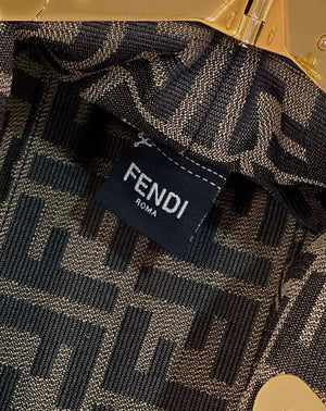 Fendi 8BP129 First Small Green braided leather bag 80103 - Default Title - View 8