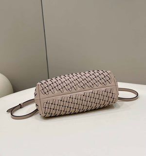Fendi 8BP129 First Small Nude and Light Purple braided leather bag 80103 - Default Title - View 4