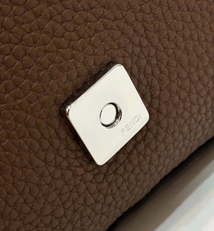 Fendi 8BR600 Baguette Dark Brown Selleria bag with Oversized Topstitching 8610 - Default Title - View 5