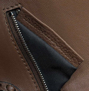 Fendi 8BR600 Baguette Dark Brown Selleria bag with Oversized Topstitching 8610 - Default Title - View 7