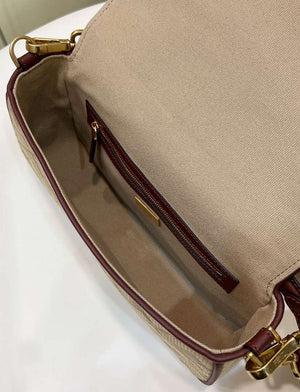 Fendi 8BR600 Baguette Medium Apricot bag with FF embroidery - Default Title - View 9