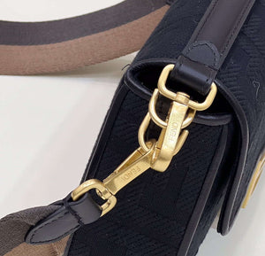 Fendi 8BR600 Baguette Medium bag with FF embroidery 0159A Black - Default Title - View 4
