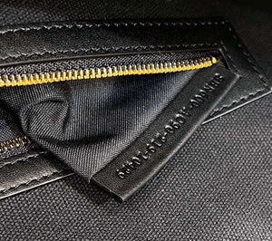 Fendi 8BR600 Baguette Medium bag with FF embroidery 0159A Black - Default Title - View 8