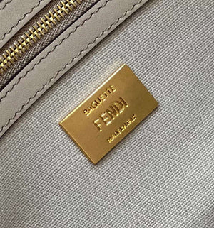 Fendi 8BR600 Baguette Medium bag with FF embroidery 0159AM Gray - Default Title - View 7
