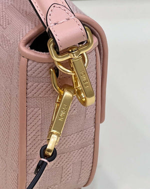 Fendi 8BR600 Baguette Medium bag with FF embroidery 8598 Pink - Default Title - View 6