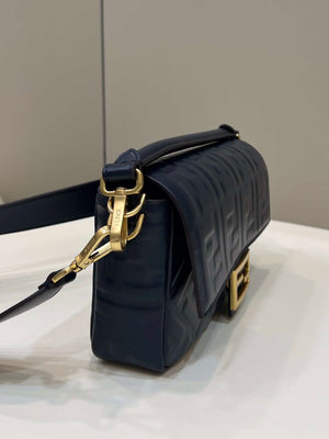 Fendi 8BR600 Baguette Medium Black leather 0135M bag - Default Title - View 3