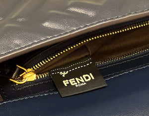 Fendi 8BR600 Baguette Medium Black leather 0135M bag - Default Title - View 6