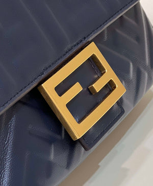 Fendi 8BR600 Baguette Medium Black leather 0135M bag - Default Title - View 8