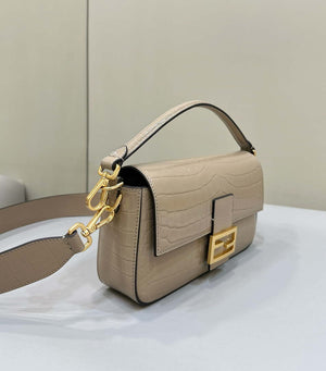 Fendi 8BR600 Baguette Medium Crocodile leather 8628 bag Apricot - Default Title - View 3