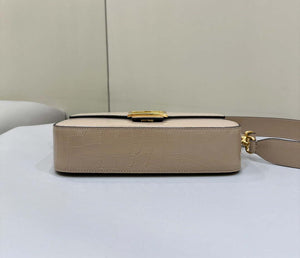 Fendi 8BR600 Baguette Medium Crocodile leather 8628 bag Apricot - Default Title - View 4