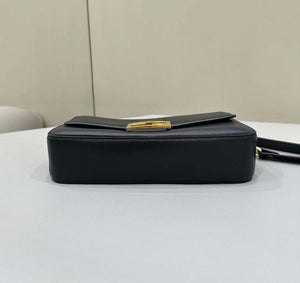 Fendi 8BR600 Baguette Medium Black leather 8629 bag Black - Default Title - View 5
