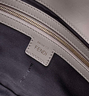 Fendi 8BR600 Baguette Medium Gray leather 0135M bag - Default Title - View 7
