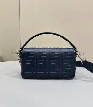 Fendi 8BR600 Baguette Medium leather 0135M bag Navy Blue - Default Title - View 2