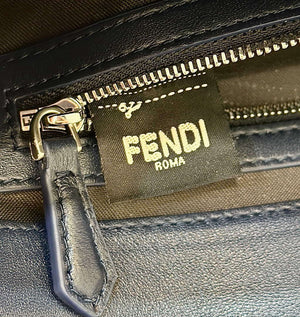 Fendi 8BR600 Baguette Medium leather 0135M bag Navy Blue - Default Title - View 7