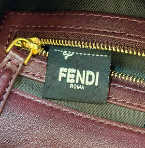 Fendi 8BR600 Baguette Medium leather 0135M bag Wine Red - Default Title - View 11