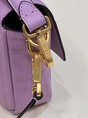 Fendi 8BR600 Baguette Medium leather 0135M bag Purple - Default Title - View 7