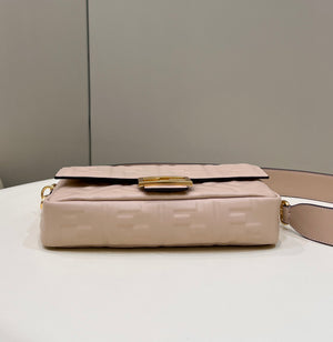 Fendi 8BR600 Baguette Medium Light Pink leather 0135M bag - Default Title - View 3