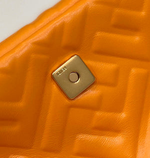 Fendi 8BR600 Baguette Medium Orange leather 0135M bag - Default Title - View 7