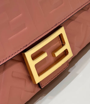 Fendi 8BR600 Baguette Medium Pink leather 0135M bag - Default Title - View 5