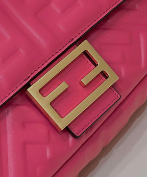 Fendi 8BR600 Baguette Medium Rose Red leather 0135M bag - Default Title - View 4