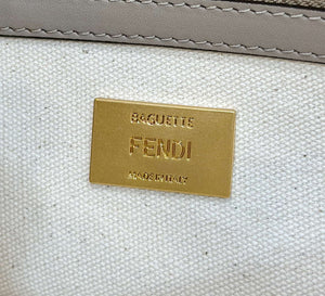 Fendi 8BR600ANH4F1LF5 Baguette Medium Multicolour canvas bag with FF embroidery 0159B - Default Title - View 6