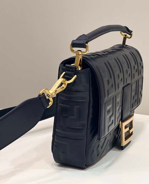 Fendi 8BR771 Baguette Large Black leather bag - Default Title - View 2
