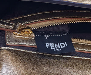 Fendi 8BR771 Baguette Large Gold leather bag - Default Title - View 8