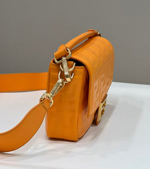 Fendi 8BR771 Baguette Large Orange leather 0135 bag - Default Title - View 4