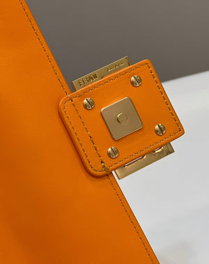 Fendi 8BR771 Baguette Large Orange leather 0135 bag - Default Title - View 6