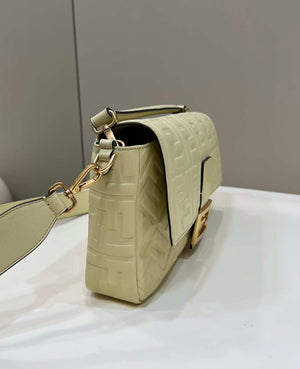 Fendi 8BR771 Baguette Large Light Yellow leather bag - Default Title - View 4