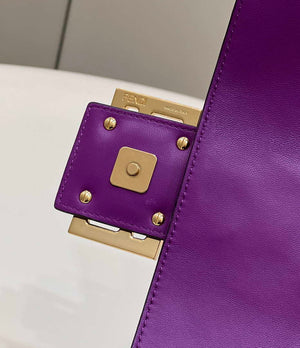 Fendi 8BR771 Baguette Purple leather bag - Default Title - View 8