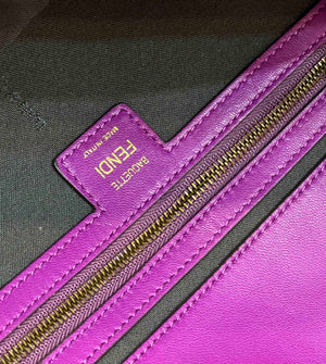 Fendi 8BR771 Baguette Purple leather bag - Default Title - View 10