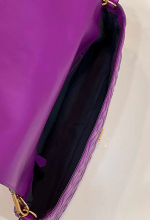 Fendi 8BR771 Baguette Purple leather bag - Default Title - View 12