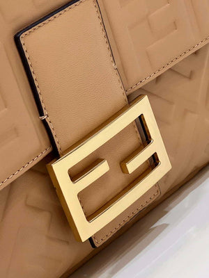 Fendi 8BR771 Baguette Tan leather bag - Default Title - View 7