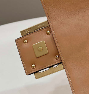 Fendi 8BR771 Baguette Tan leather bag - Default Title - View 8