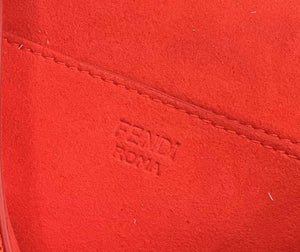 Fendi 8BR793 Midi Baguette Chain FF Fabric Bag Red - Default Title - View 7