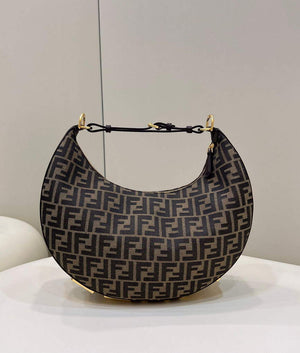 Fendi 8BR798 Fendigraphy Medium 80056L Brown leather Bag - Default Title - View 1