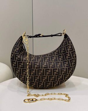 Fendi 8BR798 Fendigraphy Medium 80056L Brown leather Bag - Default Title - View 2