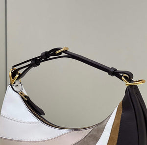Fendi 8BR798 Fendigraphy Small 80056M wihte and Grey Multicolor leather Bag - Default Title - View 7