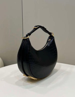 Fendi 8BR798 Fendigraphy Small Black Crocodile leather bag - Default Title - View 3