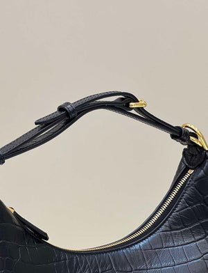 Fendi 8BR798 Fendigraphy Small Black Crocodile leather bag - Default Title - View 4