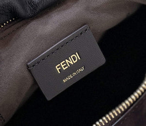 Fendi 8BR798 Fendigraphy Small Coffee suede bag - Default Title - View 5